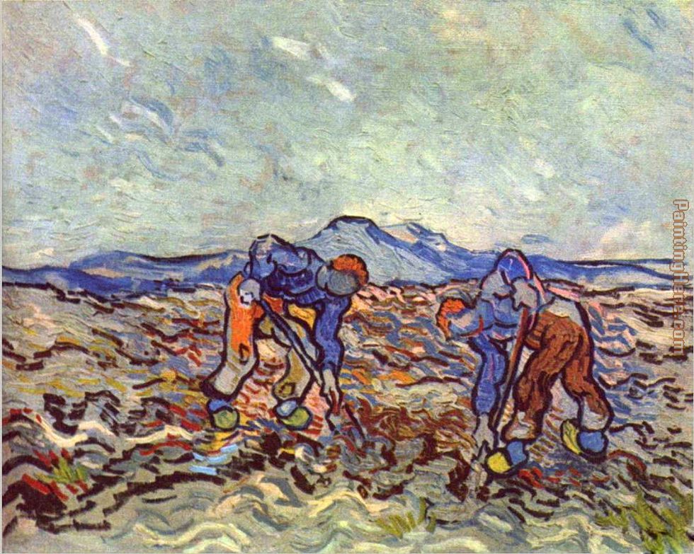 Vincent van Gogh Farmers at work